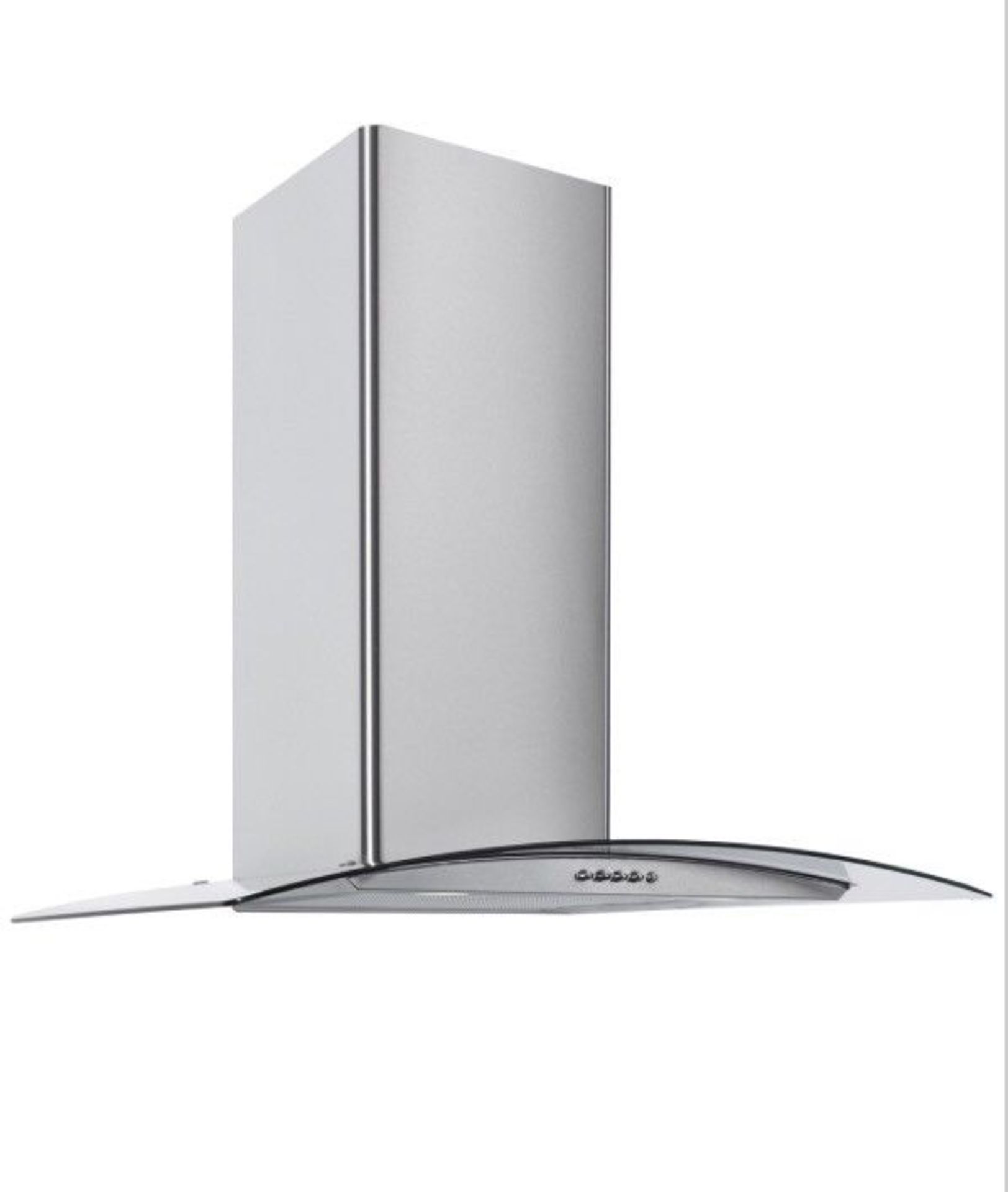 Boxed 60cm CG60SSPF Curved Glass Stainless Steel Cooker Hood RRP £100