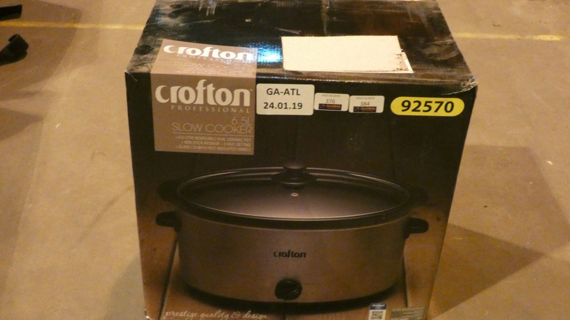Box Crofton 6.5L Slow Cooker, Non-Stick Interior And 3 Heat Settings RRP £45 Each