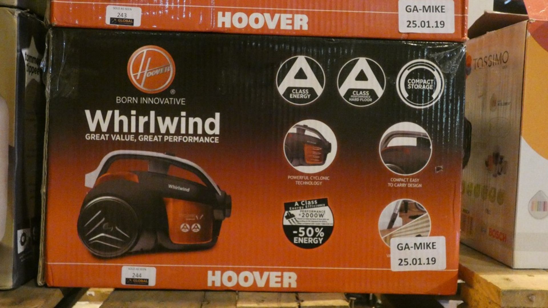 Boxed Hoover Whirlwind 2000W Cylinder Vacuum Cleaner RRP £70