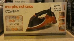 Boxed Morphy Richards Comfy Grip Turbo Boosted Steam Iron RRP £50 (Customer Return)