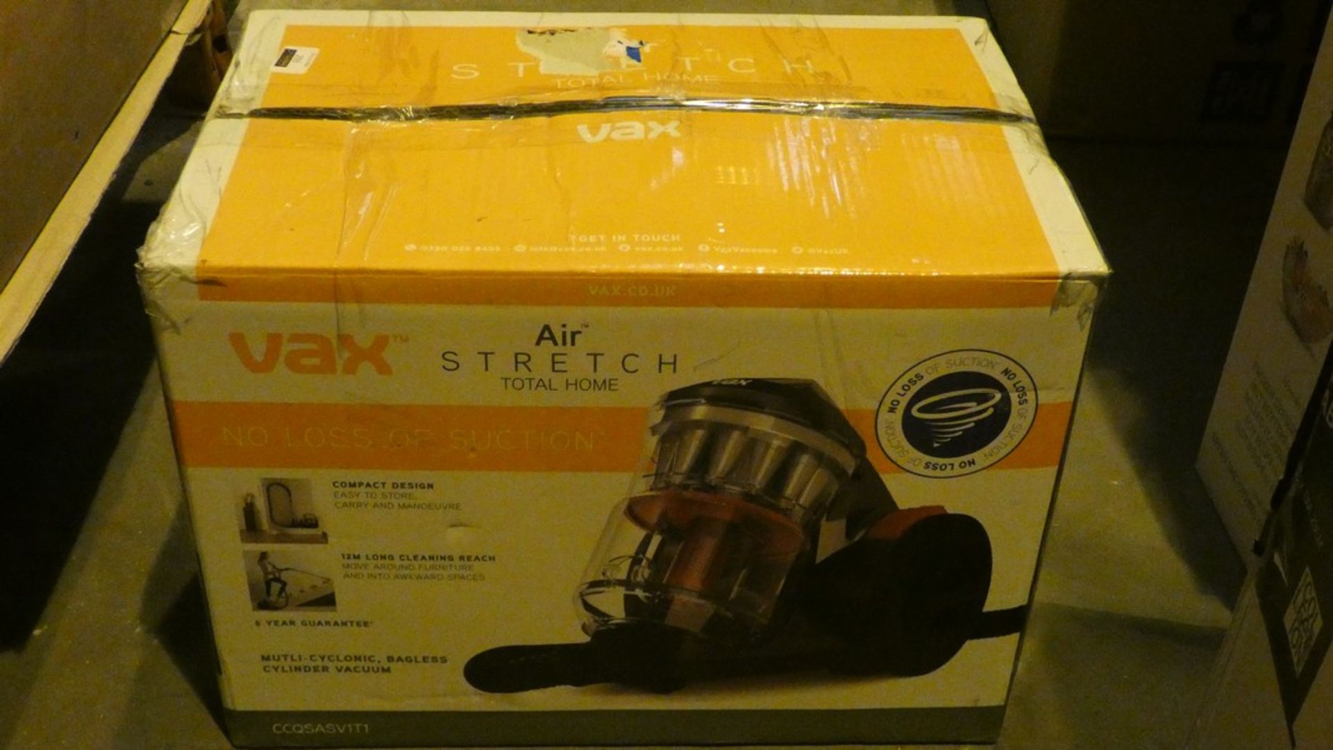 Boxed Vax Air Stretch Cyclinder Vacuum Cleaner RRP £100 (Customer Return)