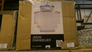 Boxed Home Collection Jaxon Chandelier Ceiling Light Fitting RRP £250 (Customer Returns)