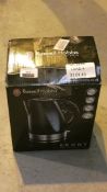 Boxed Russell Hobbs Ebony Matt Black Cordless Jug Kettle RRP £50 (Customer Return)