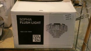 Boxed Home Collection Sophia Flush Ceiling Light RRP £80 (Customer Return)