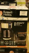 Boxed Russell Hobbs Legacy Cream 4 Cup Capacity Filter Coffee Maker RRP £80 (Customer Return)