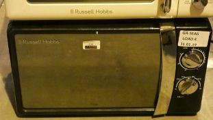 Russell Hobbs Black Mirrored Front Microwave Oven RRP £40 (Customer Returns)