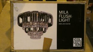 Boxed Home Collection Myla Flush Ceiling Light RRP £250 (Customer Return)