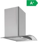 Boxed UBAGSW60BK 60cm Cooker Hood in White RRP £100 (Customer Return)