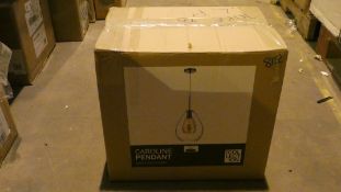 Boxed Home Collection Caroline Pendant Ceiling Light RRP £80 (Customer Return)