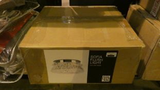 Boxed Home Collection Sophia Flush Ceiling Light RRP £145 (Customer Return)