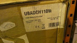 Boxed UBADCH110SS 110cm Ceiling Cooker Hood RRP £400 (Customer Return)