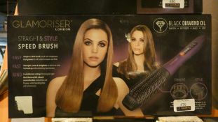 Boxed Glamoriser Straight and Style Hair Straightening Brush RRP £100 (Customer Return)
