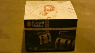 Boxed Russell Hobbs Legacy Black 4 Slice Toaster RRP £50 (Customer Return)