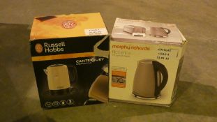 Lot to Contain Morphy Richards and Russell Hobbs Cordless Jug Kettles RRP £50 - £55 Each (Customer