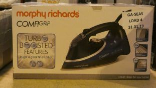 Boxed Morphy Richards Comfy Grip Turbo Boosted Steam Iron RRP £50 (Customer Return)