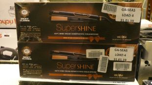 Lot to Contain 2 Boxed Nicky Clarke Supershine Straightener Sets RRP £45 Each (Customer Return)