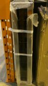 Black Glass Slimline 6 Bottle Wine Cooler (Customer Return)