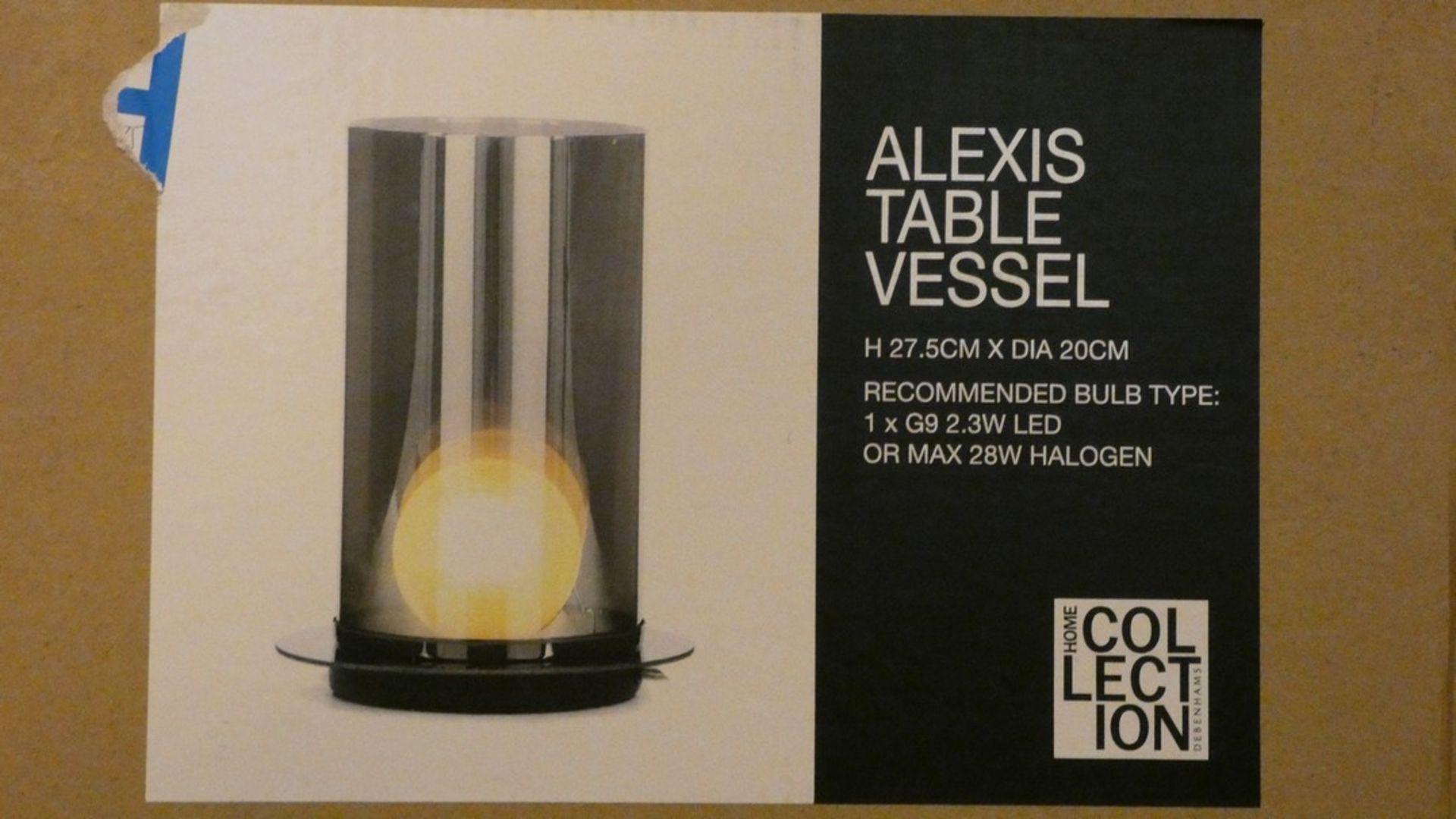 Boxed Home Collection Alexis Table Vessel Lamp RRP £55 (Customer Return)