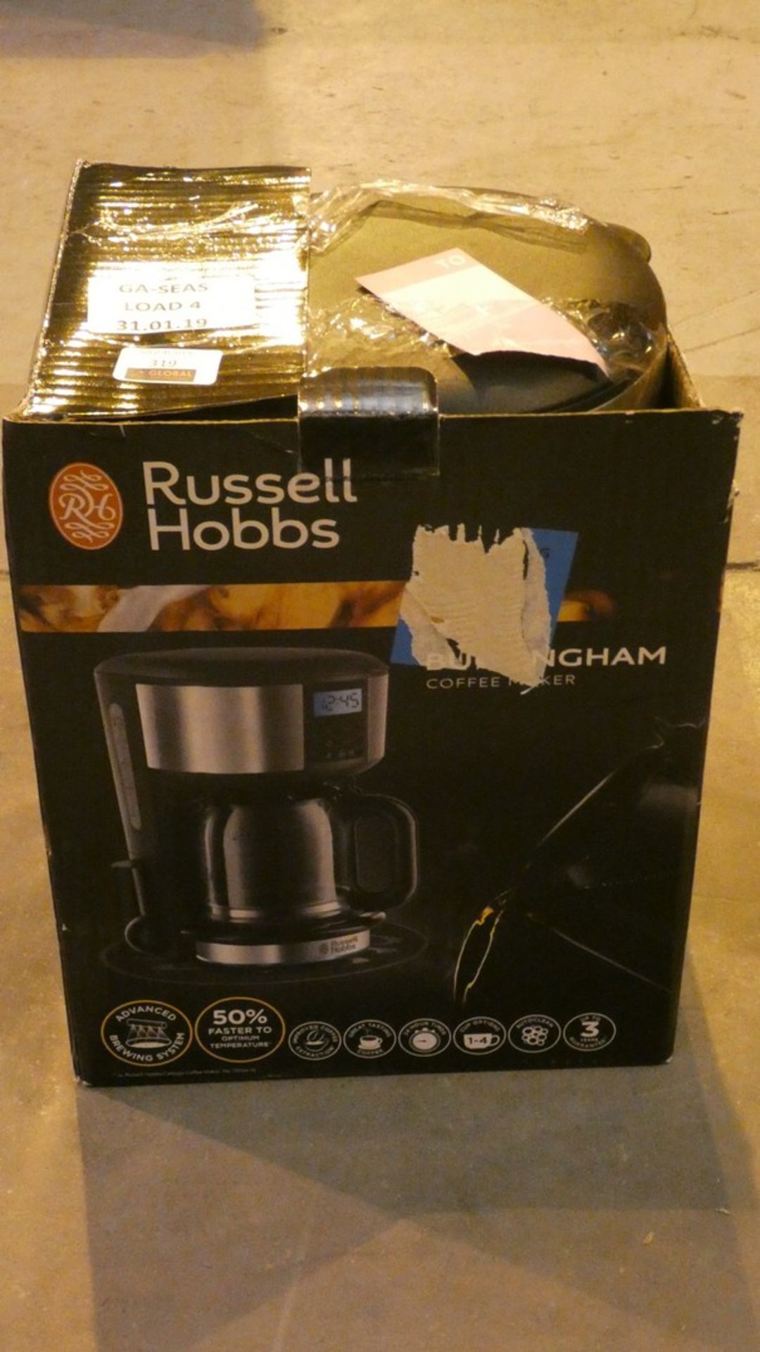 Boxed Russell Hobbs 4 Cup Capacity Filter Coffee Maker RRP £50 (Customer Return)