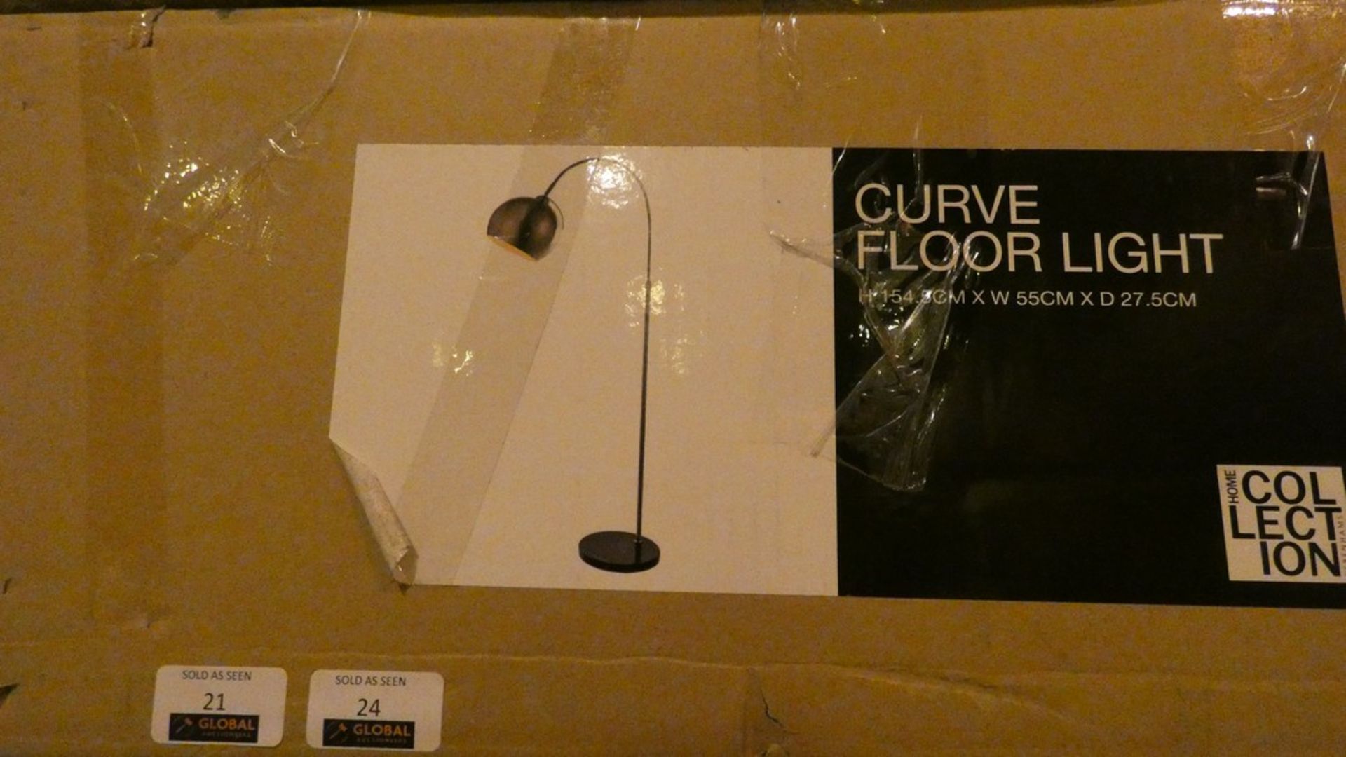 Boxed Home Collection Curve Floor Standing Lamp RRP £90 (Customer Return)