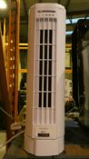 Lot to Contain 3 Mini Tower Fan Heaters (Customer Return)