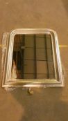 Large Designer Over Mantle Mirror Silver Frame RRP £100 (Customer Return)