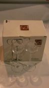 Lot to Contain 4 Boxed Sets of 6 F&D Fusion High Quality Crystal Liquor Glasses RRP £15 Each