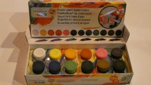 Lot to Contain 7 Boxed Brand New Creative Kids 12 Colour Poster Paint Sets