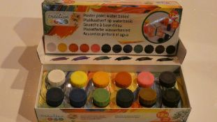 Lot to Contain 10 Boxed Brand New Creative Kids 12 Colour Poster Paint Sets