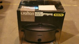 Box Crofton 6.5L Slow Cooker, Non-Stick Interior And 3 Heat Settings RRP £45 Each