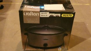 Box Crofton 6.5L Slow Cooker, Non-Stick Interior And 3 Heat Settings RRP £45 Each