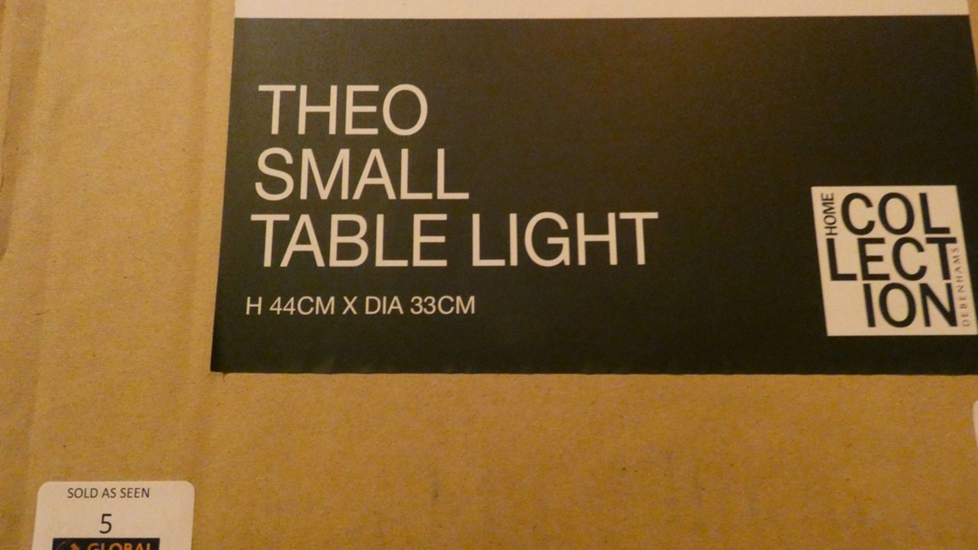 Boxed Home Collection Theo Small Table Light RRP £45 (Customer Return)