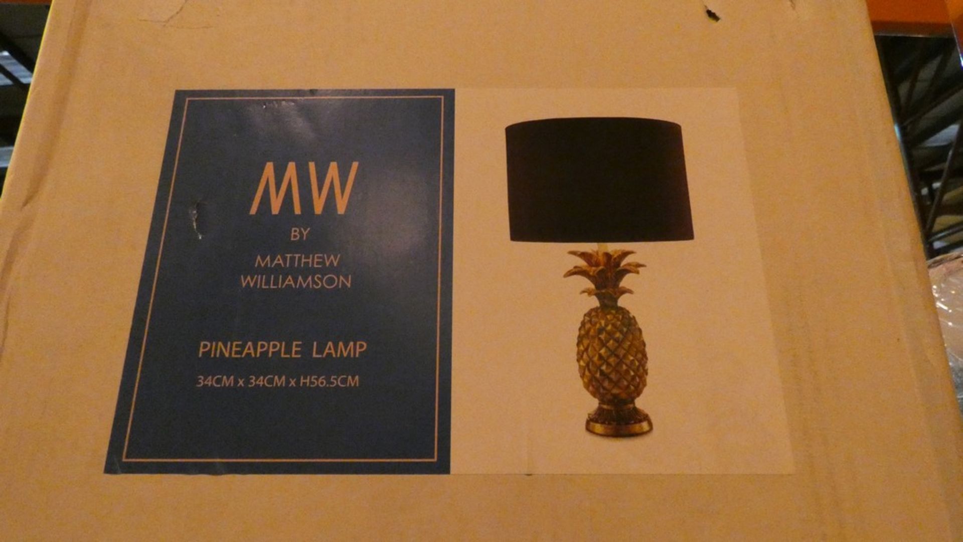 Boxed Matthew Williamson Pineapple Lamp RRP £120 (Customer Return)