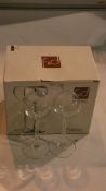 Lot to Contain 4 Boxed Sets of 6 F&D Fusion High Quality Crystal Liquor Glasses RRP £15 Each