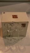 Lot to Contain 4 Boxed Sets of 6 F&D Fusion High Quality Crystal Liquor Glasses RRP £15 Each