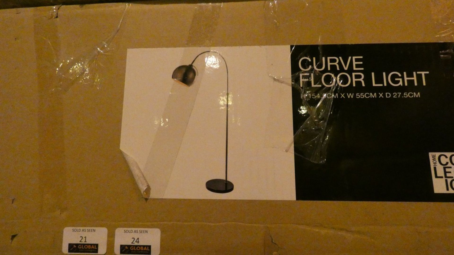 Boxed Home Collection Curve Floor Standing Lamp RRP £90 (Customer Return)