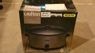 Box Crofton 6.5L Slow Cooker, Non-Stick Interior And 3 Heat Settings RRP £45 Each