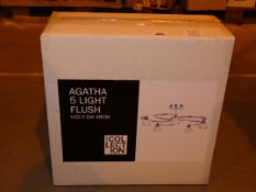 Boxed Home Collection Agatha 5 Light Ceiling Light RRP £65 (Customer Return)