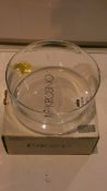 Boxed Krosno Large Glass Designer Serving Bowl RRP £50