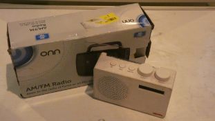 Lot to Contain 2 Boxed Assorted AM/FM Radios RRP £45 - £60 Each (Customer Return)