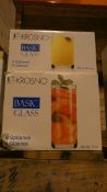 Lot to Contain 2 Sets of Krosno Basic Glass Drinks Tumbler Combined RRP £80