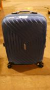 American Tourister Hard Shell Blue Swivel Wheel Mini Suitcase RRP £95 (Customer Return)