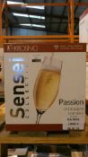 Boxed Set of 6 Krosno Sensei Champagne Flutes RRP £70