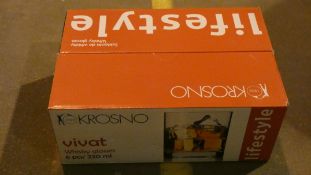 Boxed Set of 6 Krosno Mini Whiskey Glasses RRP £45