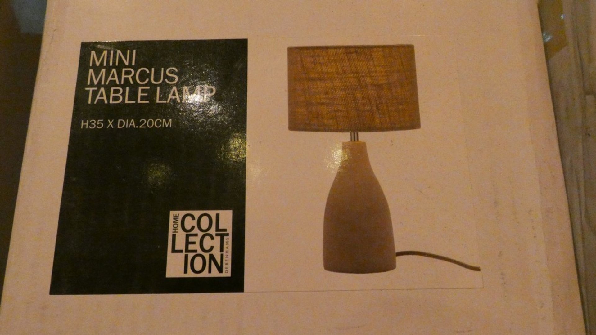 Lot of 2 Boxed Home Collection Mini Marcus Table Lamps combined RRP £80 (Customer Return)