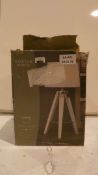 Boxed Kirkton House Tripod and Table Lamp RRP £55 (Customer Return)