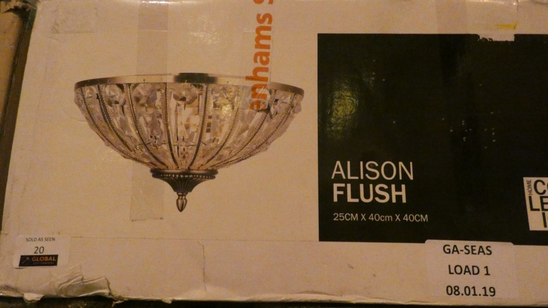 Boxed Home Collection Alison Flush Ceiling Light RRP £120 (Customer Return)