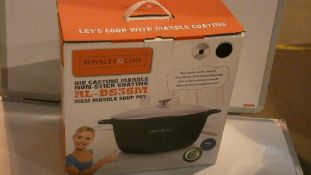 Boxed Royalty Line 36cm Marble Soup Pot Non Stick Coating RRP £150