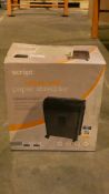 Boxed Script Cross Cut Paper Shredder RRP £35 (Customer Return)