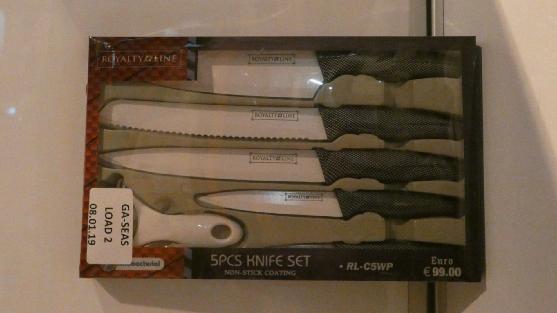 Boxed Royalty Line 5 Piece Non Stick Coating Knife Set RRP £40